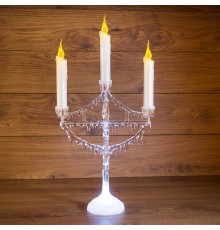 Фигура на подставке "Подсвечник со свечками" 25 см  513-034  NEON-NIGHT