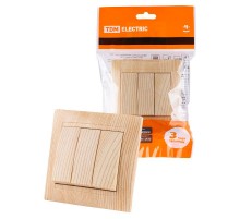 Выключатель 3-х кл. 10А сосна "Лама"  SQ1815-0303  TDM