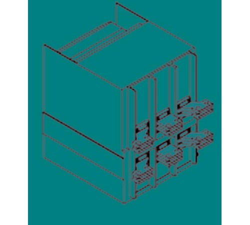 Комплект силовых выводов фиксированной части SHR E1.2 W FP 3шт  1SDA073961R1  ABB