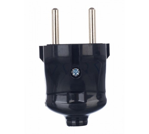 ВПп20-02-Ст Вилка разборная прямая без з/к 6А черная  EVP20-06-01-K02  IEK