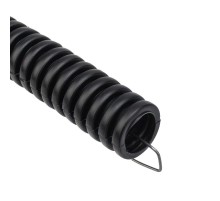 Труба гофрированная из ПНД с зондом, черная 20 мм, (бухта 100 м/уп.)  28-0020-3  REXANT