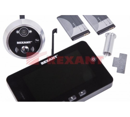 Видеоглазок дверной , с функцией записи видео/фото по движению, ночной режим работы  45-0249  REXANT