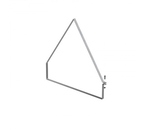 Хомут двускатной крышки лотка универсальный 500х100, толщ. 1,0 мм, гор. цинк, 344151  ХДКУ-500х100-1,0-ГЦ   Ostec