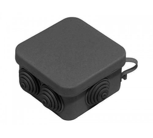 Коробка распределительная (черная) 70х70х40 IP 55  КР2605-08  HEGEL