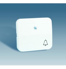 Simon 73 Клавиша для выключателя одноклавишного с подсветкой кнопочного с пиктограммой "лампа", S73, белый  73016-30  Simon