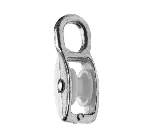 Блок для троса одинарный оцинк. (нейлон.шкив) 50мм (1 шт) - ярлык ( 0,167 кг)  112745  Tech-KREP