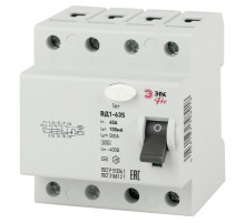 Выключатель дифференциальный (УЗО) ВД1-63S Селективное 3P+N 40А 100mA NO-902-155 ЭРА Pro  Б0036860  ЭРА