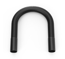 Поворот гибкий гофрированный универсальный чёрный d25 мм (5шт/120шт уп/кор)  PR13.02894  Промрукав