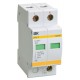 Ограничитель импульсного перенапряжения ОПС1-D 2Р In=5kA Un=230B Im=10kA  MOP20-2-D  IEK