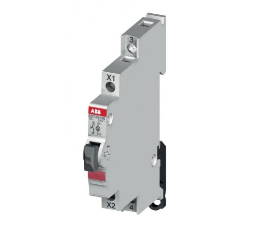 Выключатель кнопочный с подсветкой красный E217-16-10C  2CCA703161R0001  ABB