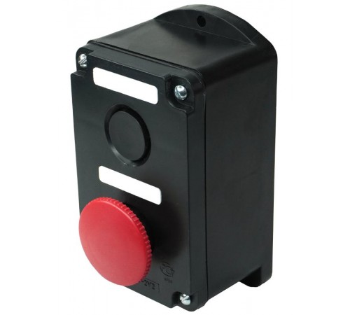 ПКЕ 222-2 У2, 10А, 660В, 2 элемента, чёрный цилиндр и красный гриб, накладной, IP54, пост управления (ЭТ)  ET519077  Электротехник