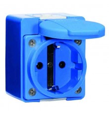 Розетка настенная 16A 3р(2P+PE) 250V IP44 ( Schuko) размер 66x54 I 724-Bals I Bals