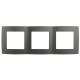 Рамка на 3 поста 12-5003-12  ,  графит  Б0019374  ЭРА