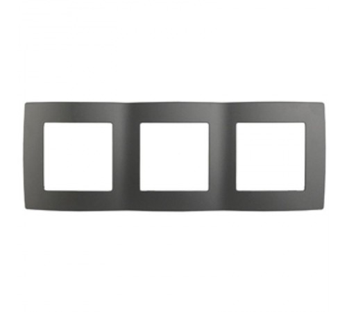 Рамка на 3 поста 12-5003-12  ,  графит  Б0019374  ЭРА