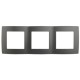Рамка на 3 поста 12-5003-12  ,  графит  Б0019374  ЭРА