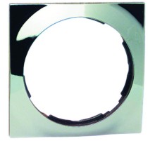 Simon 88 Рамка декоративная, 1 пост, круг в квадрате, S88, хром  88612-33  Simon