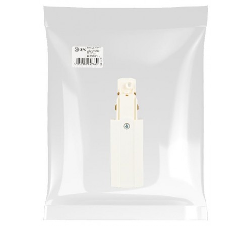 Коннектор для трехфазного шинопровода STR-30-W-CN-PL типа PL кабельный ввод левый белый  Б0049716  ЭРА