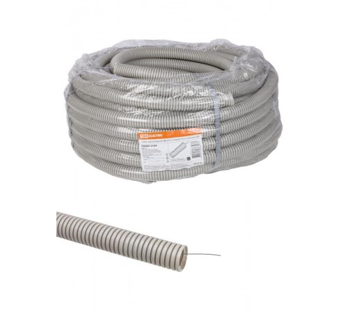 Труба гофрированная ПВХ d 32 с зондом (50 м) тяжелая  SQ0401-0104  TDM
