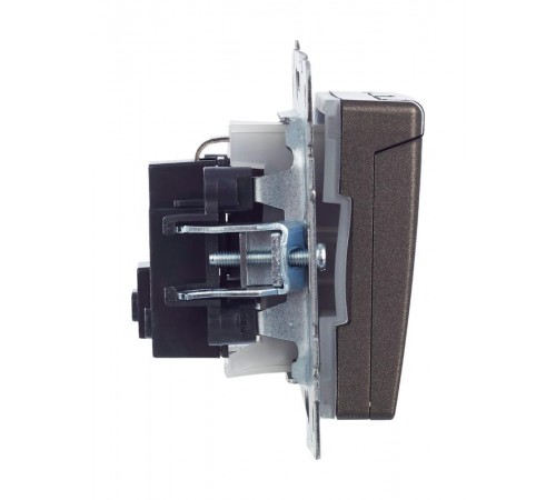 BRITE Розетка с заземлением со шторками с кр. 16А IP44 РСбш10-3-44-БрТБ темная бронза  BR-R16-16-44-K45  IEK