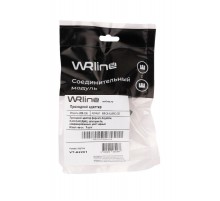 WR-CA-KJ-8p8c-C5E Проходной адаптер формата Keystone, RJ45-RJ45 (8p8c), кат., 5е, неэкран.,, цвет  505225  WRLine