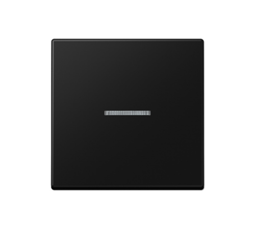 Клавиша для KNX кнопки, 1 группа, с окошком; термопласт; черный матовый  A101KO5BFSWM  Jung