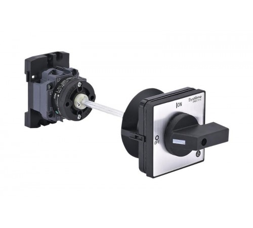 Выключатель-Разъединитель 4P 20A IP20 С ЧЁРНОЙ выносной рукояткой на дин-рейке/плате  MSD20440B  SE