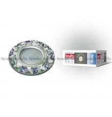 Светильник декор. встраив. DLS-P123 GU5.3 CHROME/CLEAR+PURPLE арматура металл хром, / кристалл фиолетовый  10644  Fametto