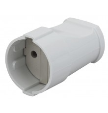 Rx1-W ЭРА Розетка кабельная б/з прямая 10A белая (24/384/4608)  Б0039680  ЭРА