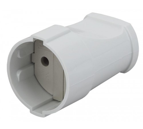 Rx1-W ЭРА Розетка кабельная б/з прямая 10A белая (24/384/4608)  Б0039680  ЭРА