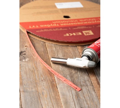 Термоусаживаемая трубка ТУТ нг 8/4 красная EKF PROxima  tut-8-r  EKF