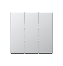 Тройная клавиша для балансирных механизмов выключателей (кнопок); термопласт; алюминий; A500  A593BFAL  Jung