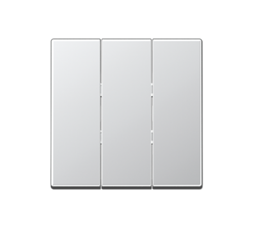 Тройная клавиша для балансирных механизмов выключателей (кнопок); термопласт; алюминий; A500  A593BFAL  Jung