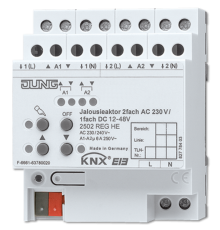 Актуатор штор, 2-канала AC 230 V, 1-канал DC 12-48 V  2502REGHE  Jung