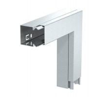 Плоский угол с крышкой кабельного канала LKM 40x40 мм (сталь) (LKM F40040FS)  6247490  OBO Bettermann