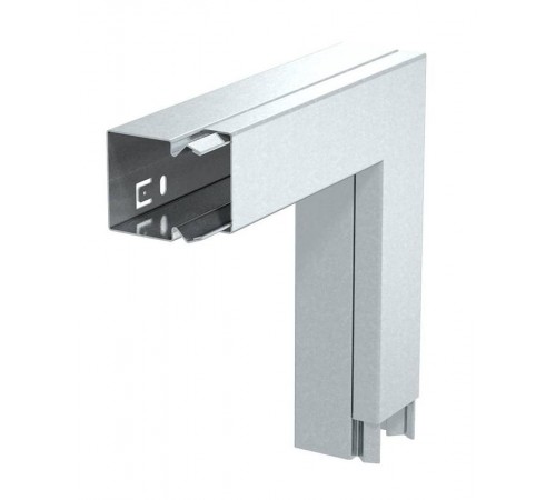 Плоский угол с крышкой кабельного канала LKM 40x40 мм (сталь) (LKM F40040FS)  6247490  OBO Bettermann