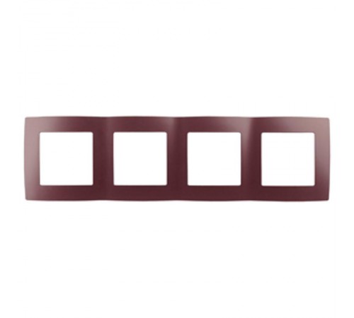 Рамка на 4 поста 12-5004-25  ,  бордо  Б0019417  ЭРА