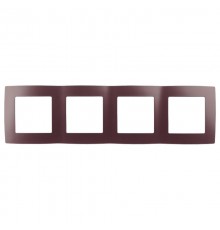 Рамка на 4 поста 12-5004-25  ,  бордо  Б0019417  ЭРА
