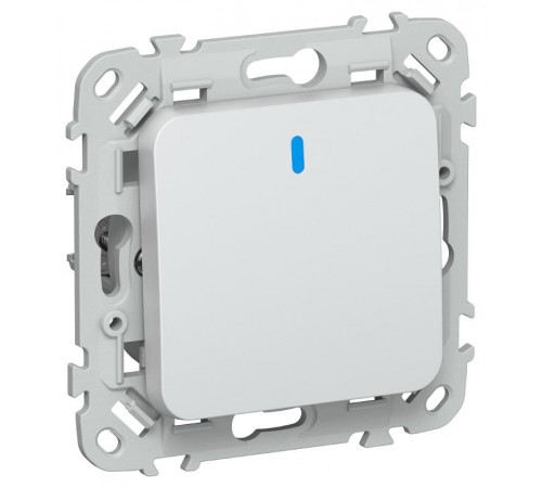 FLITE Выключатель 1-клавишный кнопочный с индикацией 10А ВС11-2-1-ФлЖ жемчуг  FI-V14-1-10-1-K36  IEK