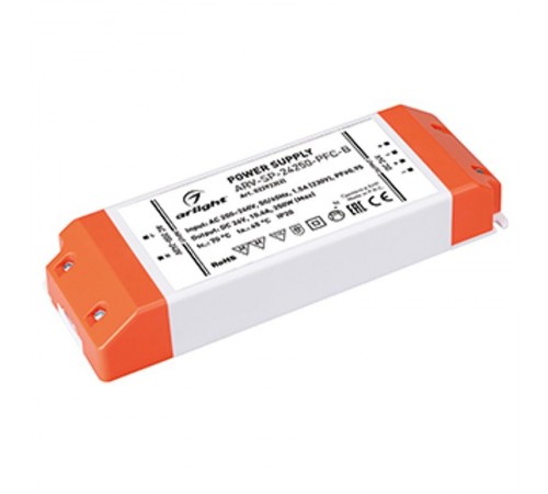 Блок питания ARV-SP-24250-PFC-B (24V, 10.4A, 250W) (Arlight, IP20 Пластик, 5 лет)  022923(2)  Arlight