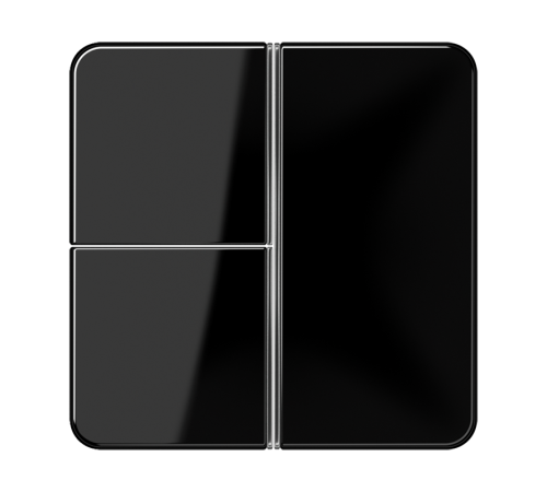 3-клавишная накладка для пульта КNX, чёрная, для серии СD  CD403TSASW  Jung