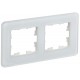 BRITE Рамка 2-ая РУ-2-2-Бр стекло белый RE  BR-M22-G-41-K01  IEK