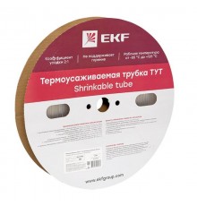 Термоусаживаемая трубка ТУТ 4/2 прозрачная рулон PROxima  tut-4-tr  EKF