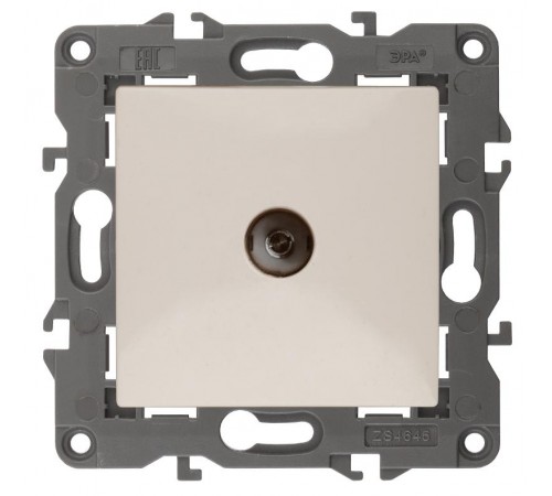 14-3102-02 Розетка TV проходная, IP20, Эра Elegance, сл.кость  Б0034297  ЭРА