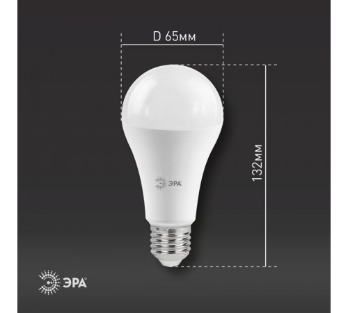 Лампа светодиодная LED A65-25W-827-E27 R (диод, груша, 25Вт, тепл, E27) (10/100/1200)  Б0048009  ЭРА