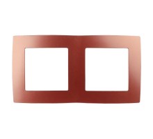 Рамка на 2 поста 12-5002-24  ,  охра  Б0019398  ЭРА