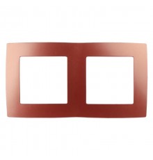 Рамка на 2 поста 12-5002-24  ,  охра  Б0019398  ЭРА