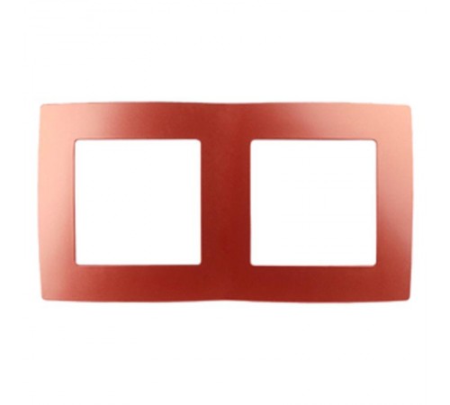 Рамка на 2 поста 12-5002-24  ,  охра  Б0019398  ЭРА