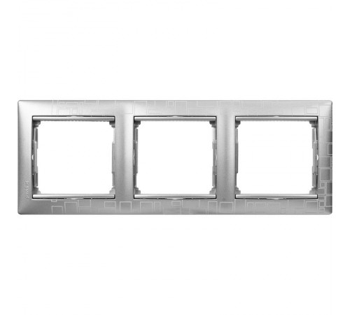 Valena Алюминий модерн Рамка 3-ая гориз  770343  Legrand