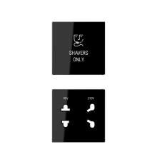 накладка бритвенной розетки черная  SOA7522SWPL  Jung