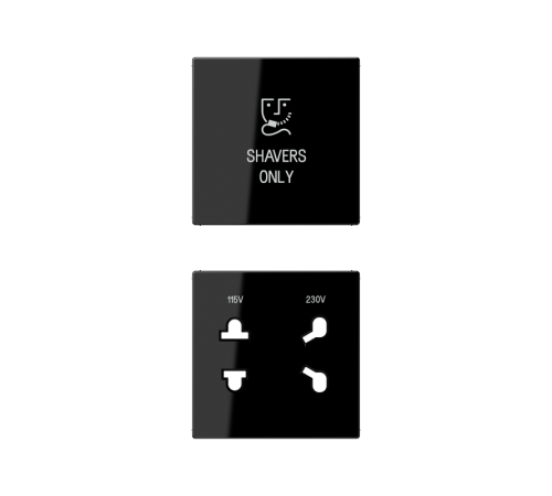 накладка бритвенной розетки черная  SOA7522SWPL  Jung